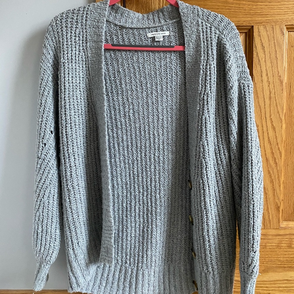 American Eagle Grey Cardigan